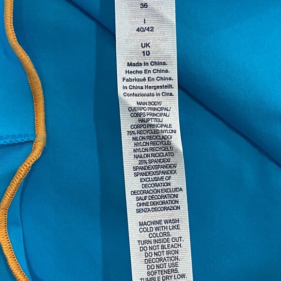 Fila Groundbreaker Full Coverage Tank Womens S Blue Ribbed Stretch Tennis - Picture 7 of 7